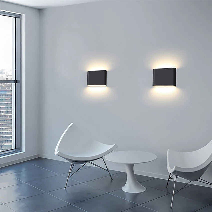 Libro - Aplique de pared LED para interior y exterior